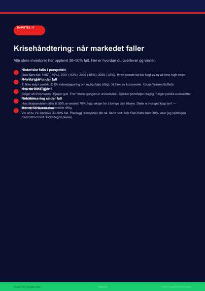 Aksjer for nybegynnere – Norsk e-bok om investering og aksjesparing