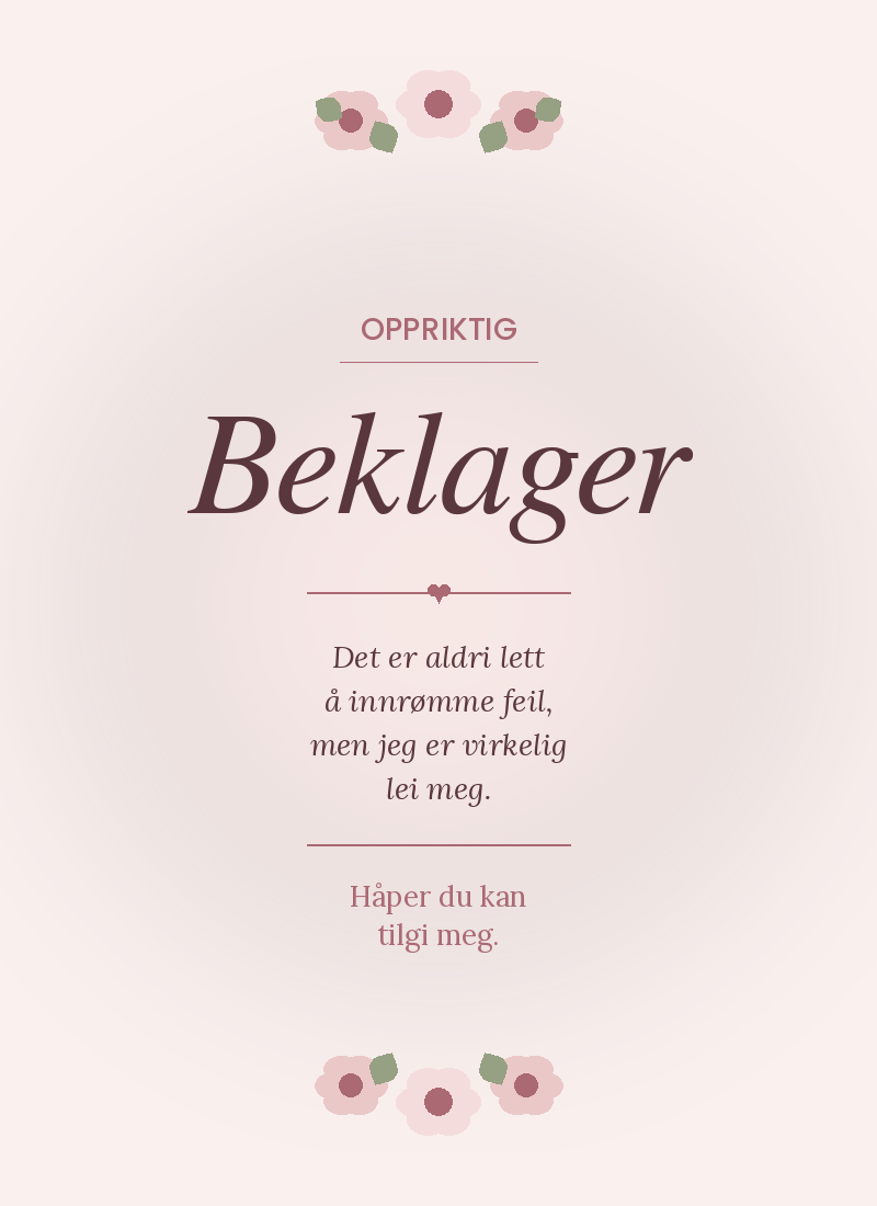 Anledningskort Pakke – 8 Digitale Kort | Takk, Beklager, God Bedring og Gratulerer 💌