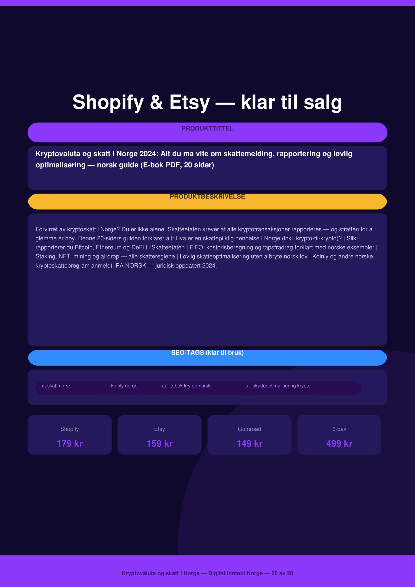Aksjer for nybegynnere – Norsk e-bok om investering og aksjesparing