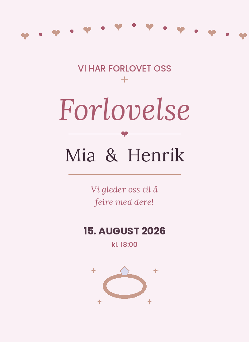 Anledningskort Pakke – 10 Digitale Kort | Bryllup, Morsdag, Farsdag og Babyshower 💌