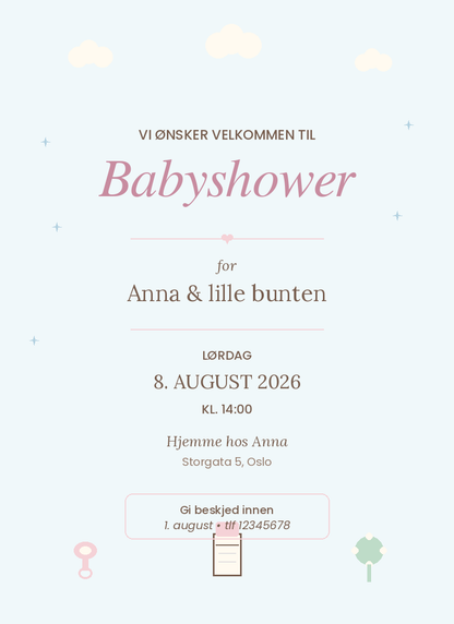 Anledningskort Pakke – 10 Digitale Kort | Bryllup, Morsdag, Farsdag og Babyshower 💌