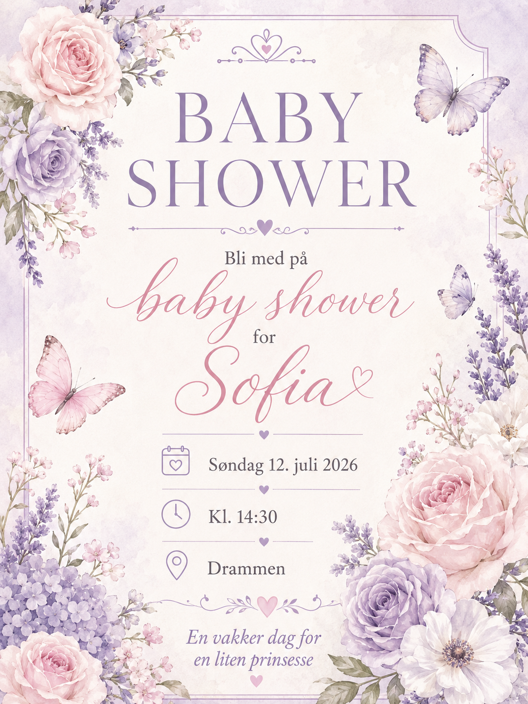 Baby Shower Invitasjon – 13 Digitale Kort | Søt PDF/PNG Nedlasting 🎀☁️
