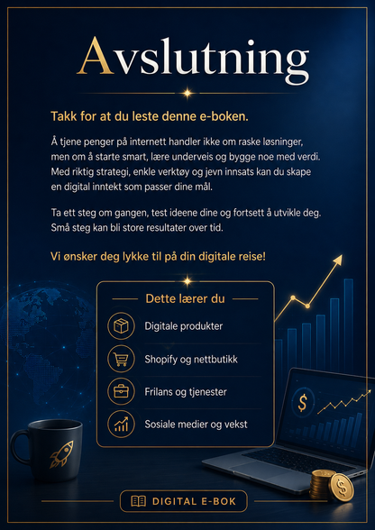 Tjen penger på internett – Norsk e-bok for nybegyner