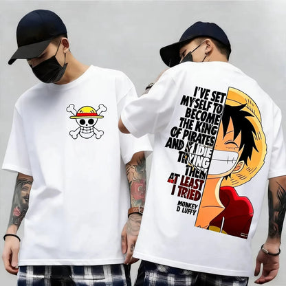 One Piece Japanese Anime Printed Men's T-Shirt Roronoa Zoro Boy Children's Harajuku Short Sleeve Tee Unisex Luffy Top Clothing