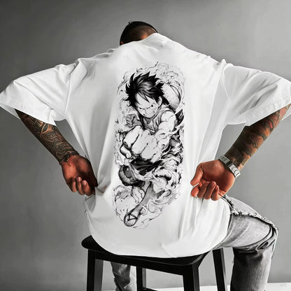 One Piece Japanese Anime Printed Men's T-Shirt Roronoa Zoro Boy Children's Harajuku Short Sleeve Tee Unisex Luffy Top Clothing