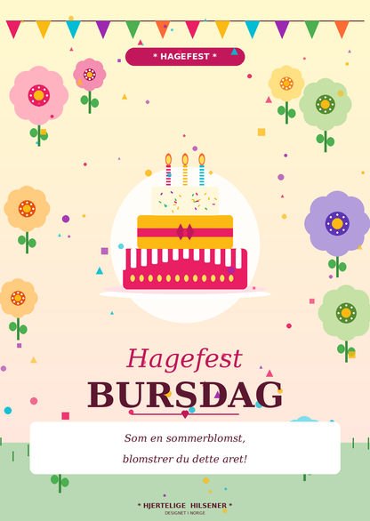 Sommer Bursdagskort Pakke – 8 Digitale Kort | PDF/PNG Nedlasting 🎉🌴