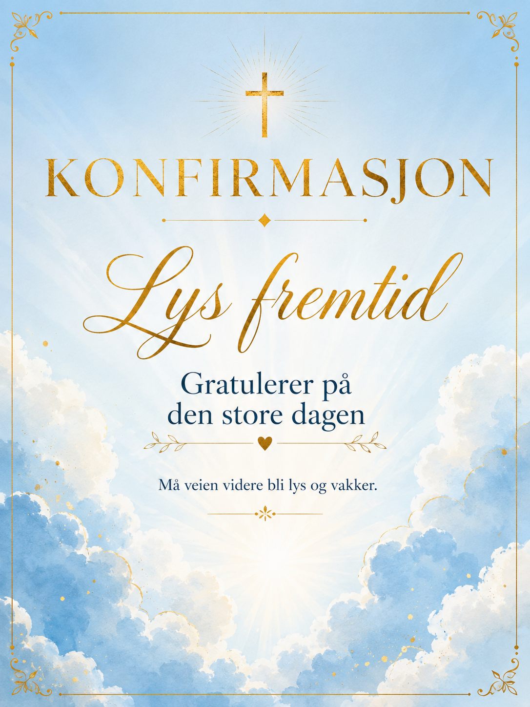 Konfirmasjonskort – 10 Digitale Kort | Elegant PDF/PNG Nedlasting 🤍✝️