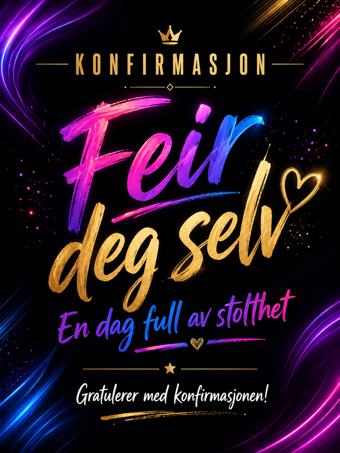 Konfirmasjonskort – 10 Digitale Kort | Elegant PDF/PNG Nedlasting 🤍✝️