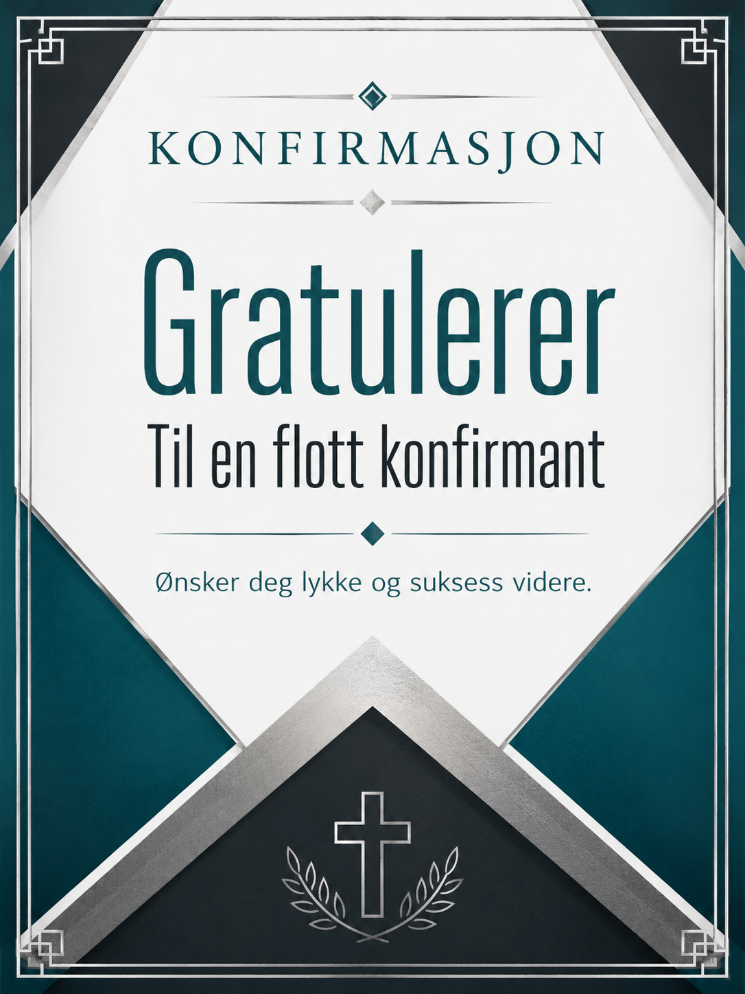 Konfirmasjonskort – 10 Digitale Kort | Elegant PDF/PNG Nedlasting 🤍✝️